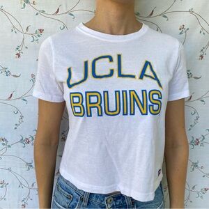 UCLA BRUINS russell athletic t shirt crop top size S